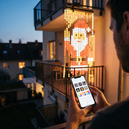 Controllo delle animazioni della tenda LED dallo smartphone